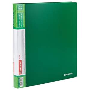 Папка с 4 кольцами 25мм Brauberg 